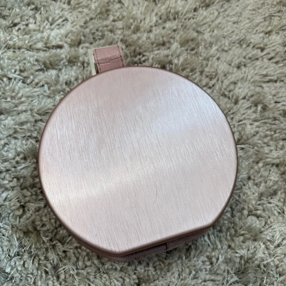 Calpak mini hatbox in rose gold